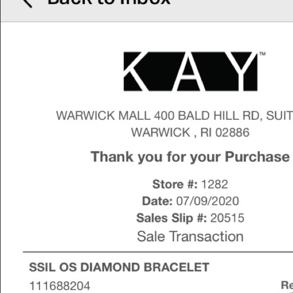 Kay diamond tennis bracelet 925 - Picture 6 of 6